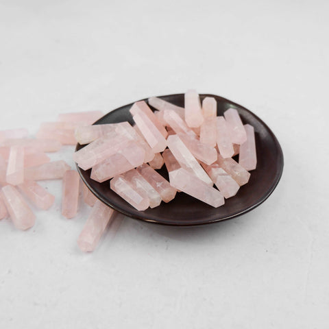 Rose Quartz Gridding Double Point