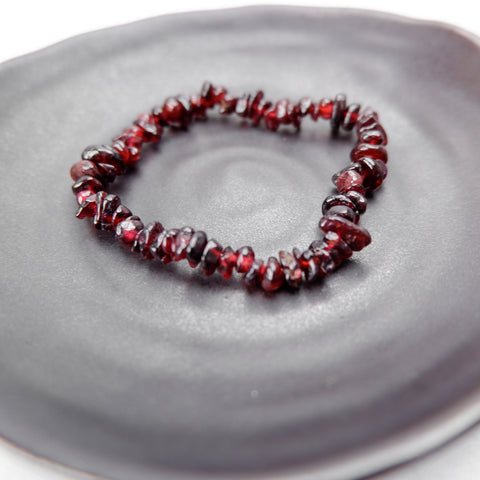 Garnet Chip Bracelet