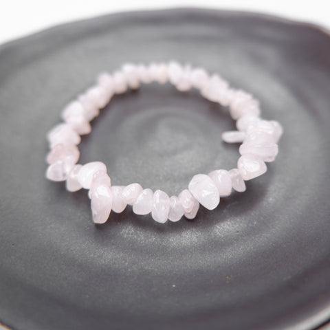 Rose Quartz Chip Bracelet