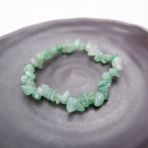 Green Aventurine Chip Bracelet