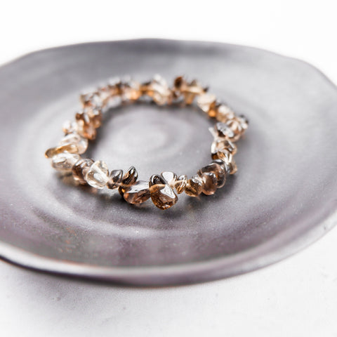 Smoky Quartz Chip Bracelet