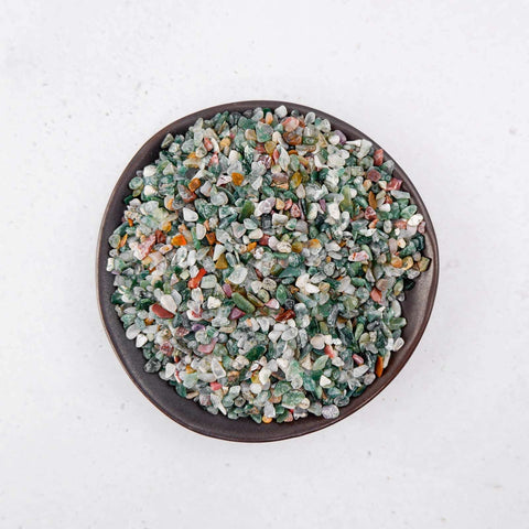 Moss Agate Chips - Crystal & Stone