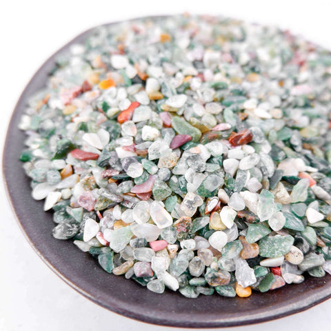 Moss Agate Chips - Crystal & Stone