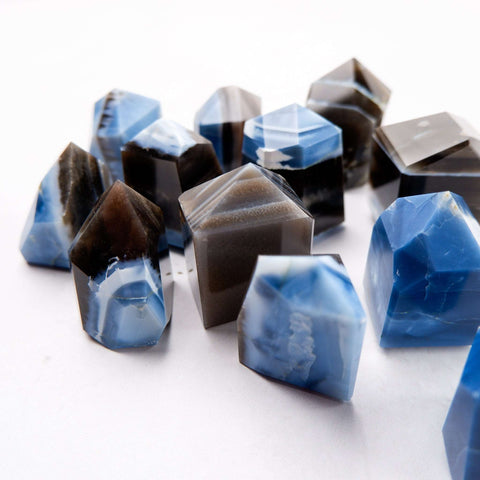 Blue & Black Onyx Geolith