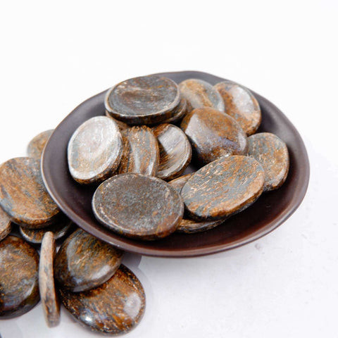 Bronzite Worry Stone - Crystal & Stone