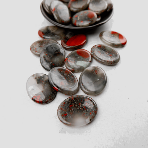 African Bloodstone Worry Stone