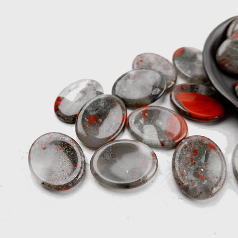 African Bloodstone Worry Stone