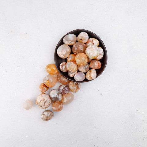 Flower Agate Tumble - Crystal & Stone