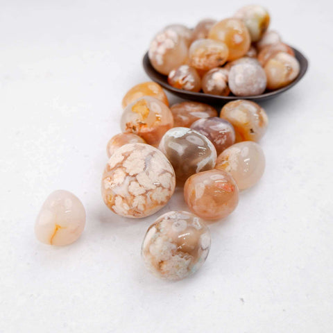 Flower Agate Tumble - Crystal & Stone