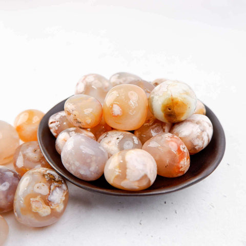 Flower Agate Tumble - Crystal & Stone