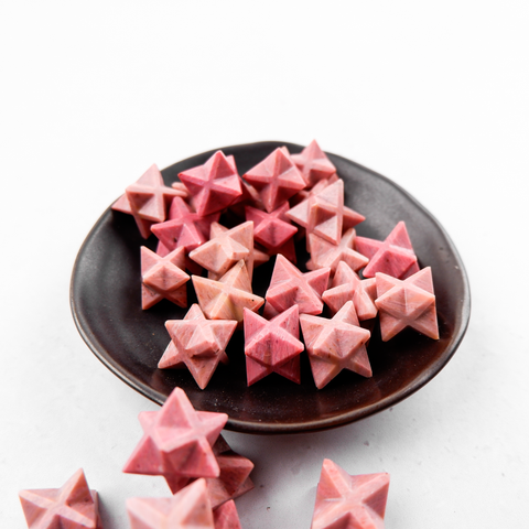 Pink Petrified Wood Star