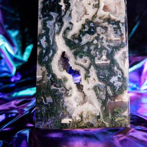 Moss Agate Pillar