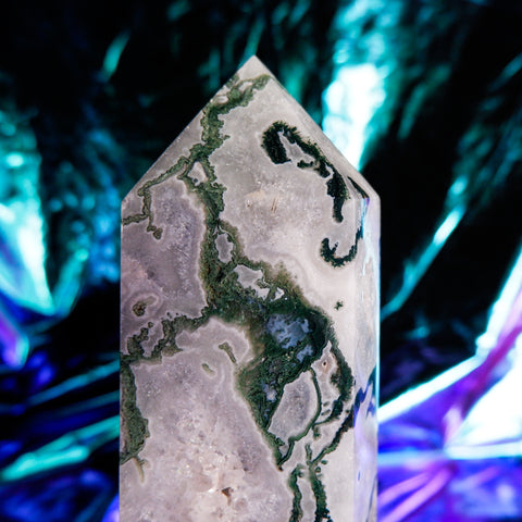 Moss Agate Pillar