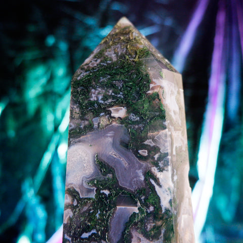 Moss Agate Pillar