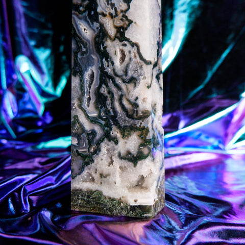 Moss Agate Pillar