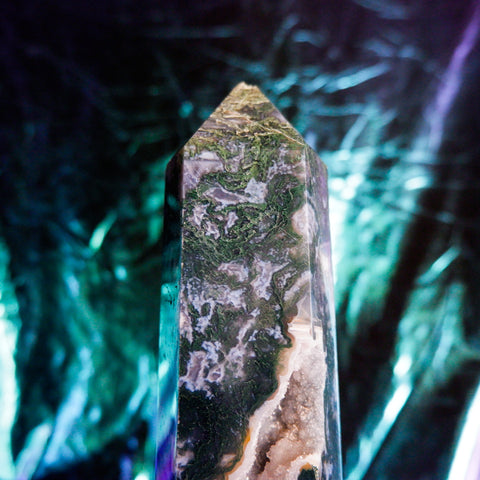 Moss Agate Pillar