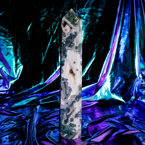 Moss Agate Pillar