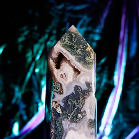 Moss Agate Pillar