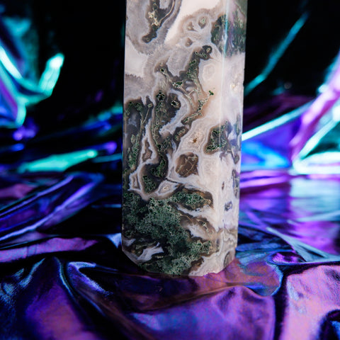 Moss Agate Pillar