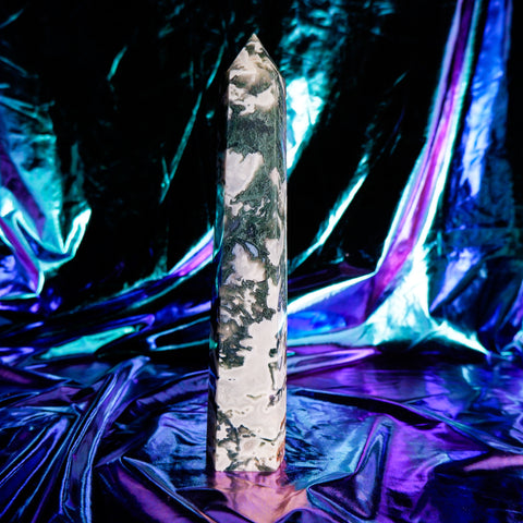 Moss Agate Pillar