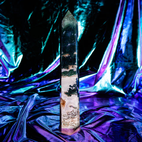 Moss Agate Pillar