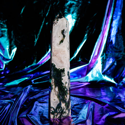 Moss Agate Pillar