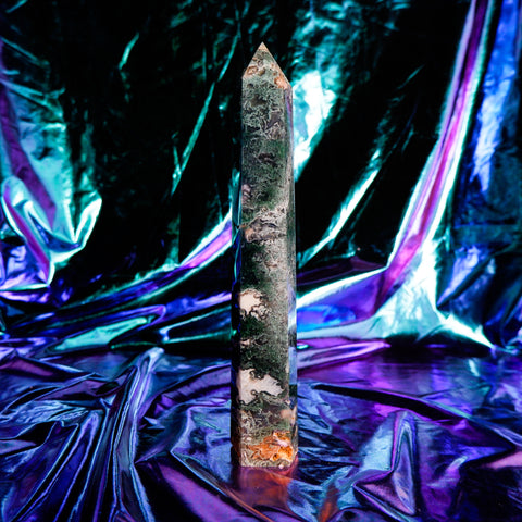 Moss Agate Pillar