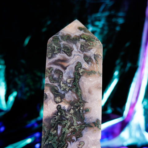 Moss Agate Pillar