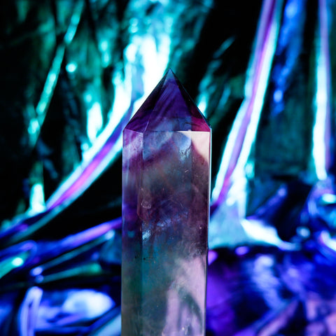 Rainbow Fluorite Pillar