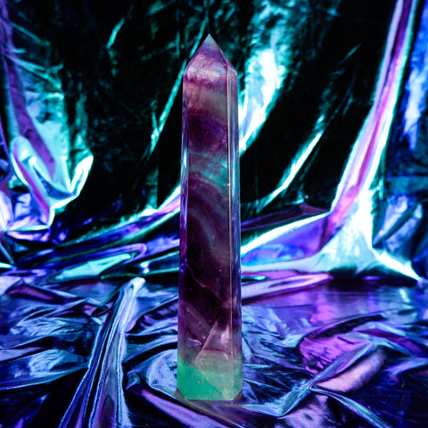 Rainbow Fluorite Pillar