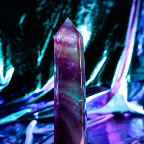 Rainbow Fluorite Pillar