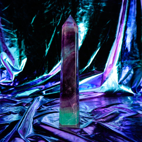 Rainbow Fluorite Pillar