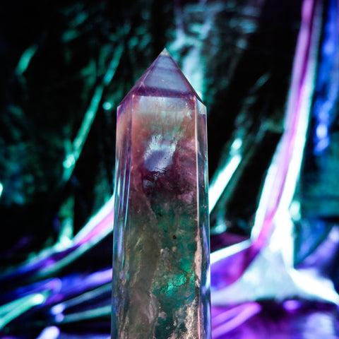 Rainbow Fluorite Pillar