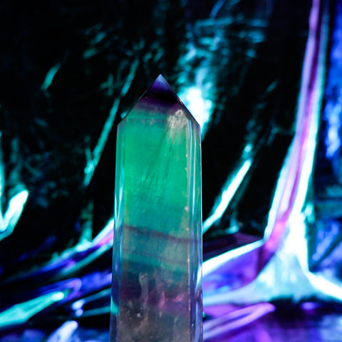 Rainbow Fluorite Pillar