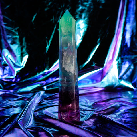 Rainbow Fluorite Pillar