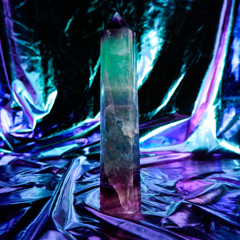 Rainbow Fluorite Pillar