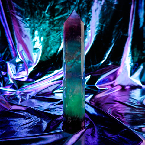 Rainbow Fluorite Pillar