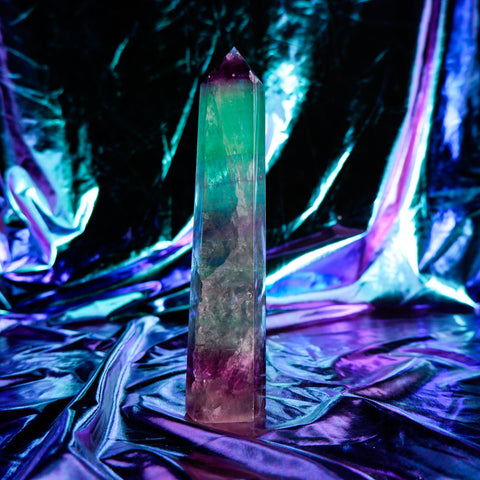 Rainbow Fluorite Pillar