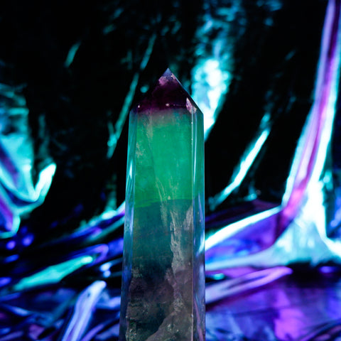 Rainbow Fluorite Pillar