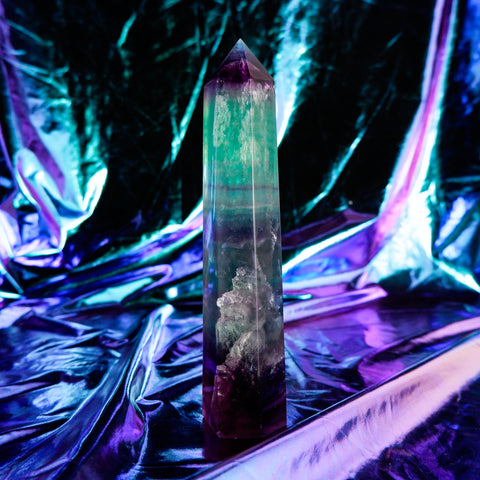 Rainbow Fluorite Pillar