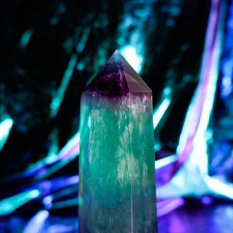 Rainbow Fluorite Pillar