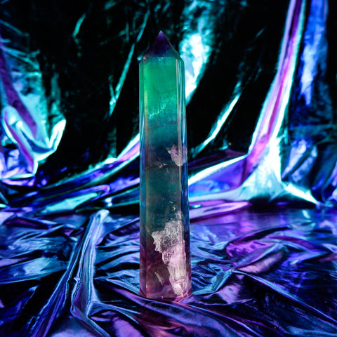 Rainbow Fluorite Pillar