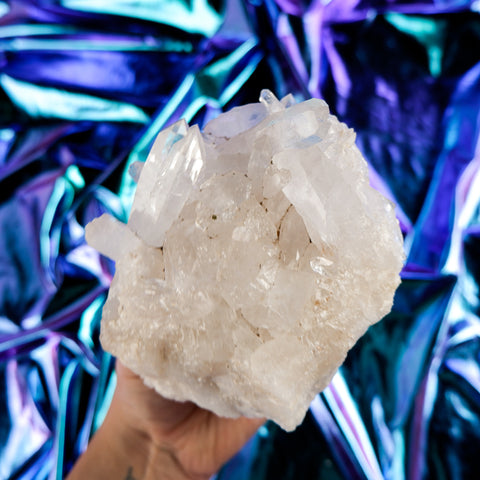 Himalayan Quartz Cluster 14CM x 10CM x 0.9KG