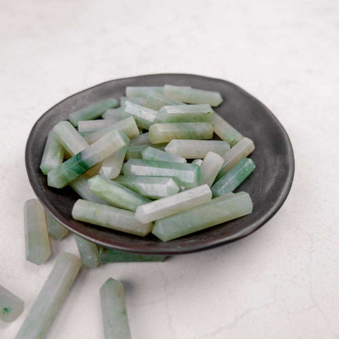 Green Aventurine Gridding Point - Crystal & Stone