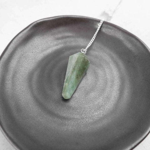 Green Aventurine Pendulum - Crystal & Stone