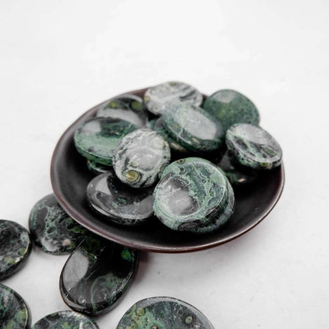 Kambaba Jasper Worry Stone - Crystal & Stone