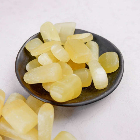 Lemon Calcite Tumble - Crystal & Stone