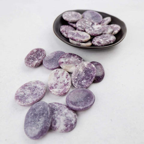 Lepidolite Worry Stone - Crystal & Stone