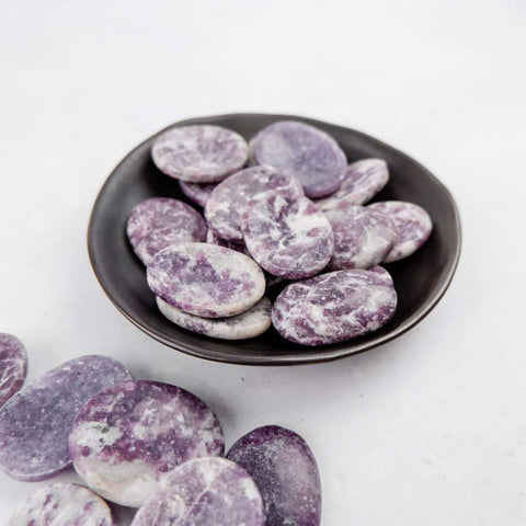 Lepidolite Worry Stone - Crystal & Stone