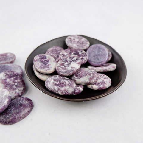 Lepidolite Worry Stone - Crystal & Stone